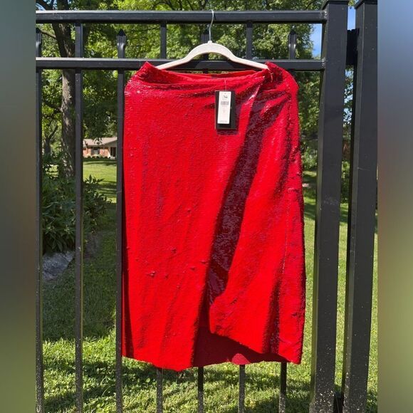 Le Superbe Jolie Sequin Midi Skirt NWT - Picture 7 of 11